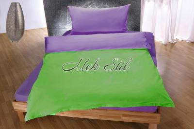 Детска колекция  Детско спално бельо Двулицево спално бельо за единично легло зелено/лилаво